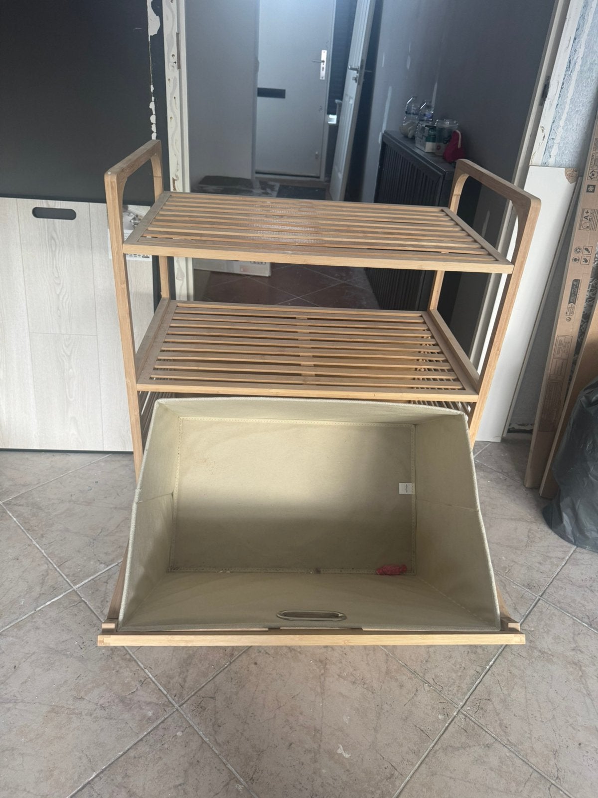 Opbergmeubel/wasmand, Ophalen of Verzenden, Gebruikt