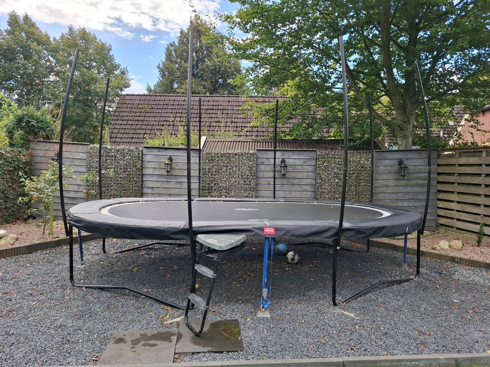 BERG Trampoline 520 cm x 350 cm met Airflow, Twinspringveren, Ophalen, Gebruikt