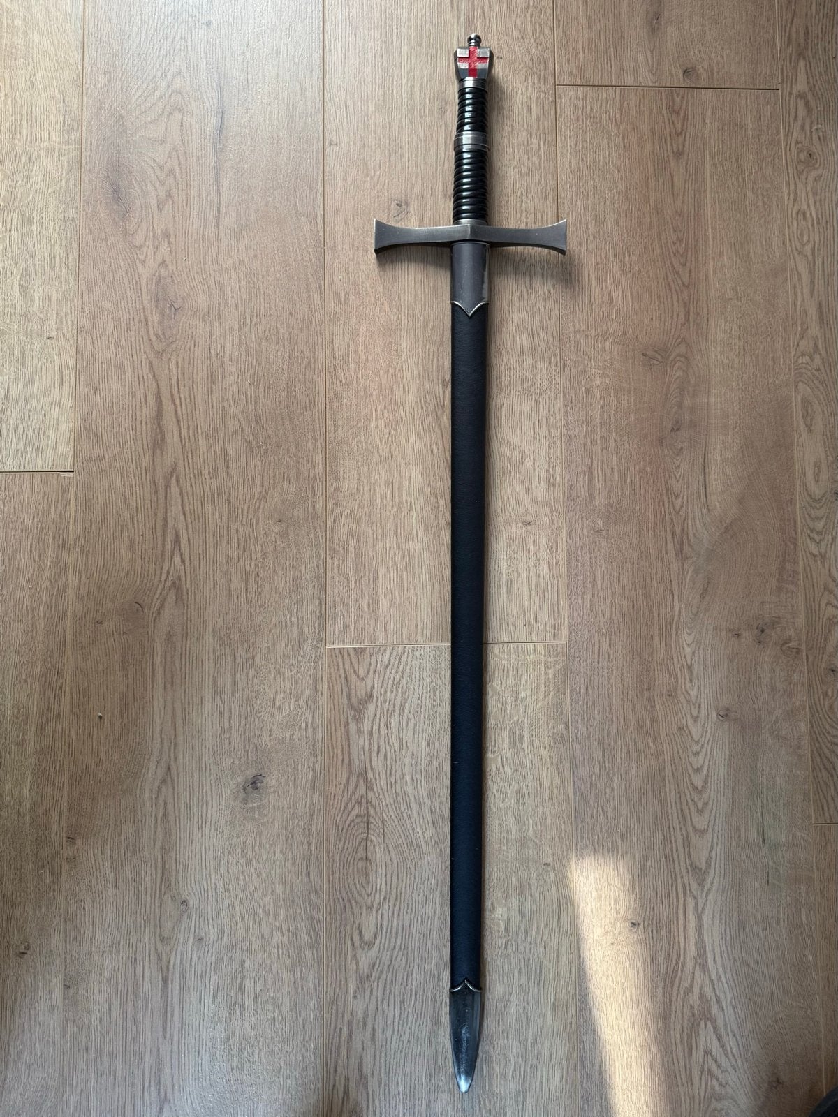 Decoratief Zwaard met Schede - Tempeliers Kruis, Ophalen of Verzenden, Gebruikt