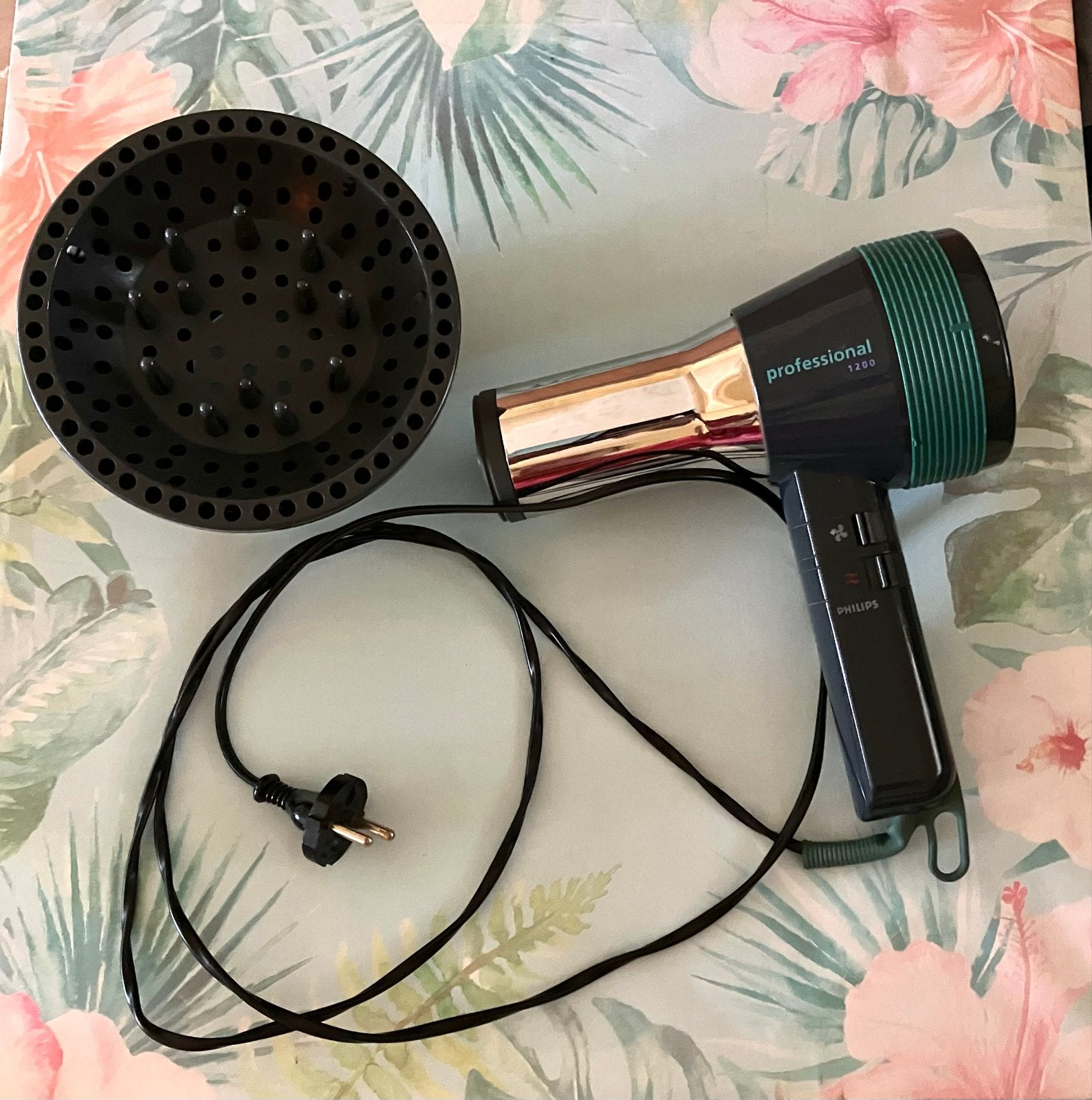 Philips Professional 1200 Föhn met Diffuser, Ophalen of Verzenden, Gebruikt, Haarverzorging
