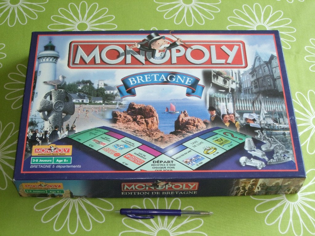 Monopoly Bretagne (Franstalig), Een of twee spelers, Ophalen of Verzenden, Zo goed als nieuw