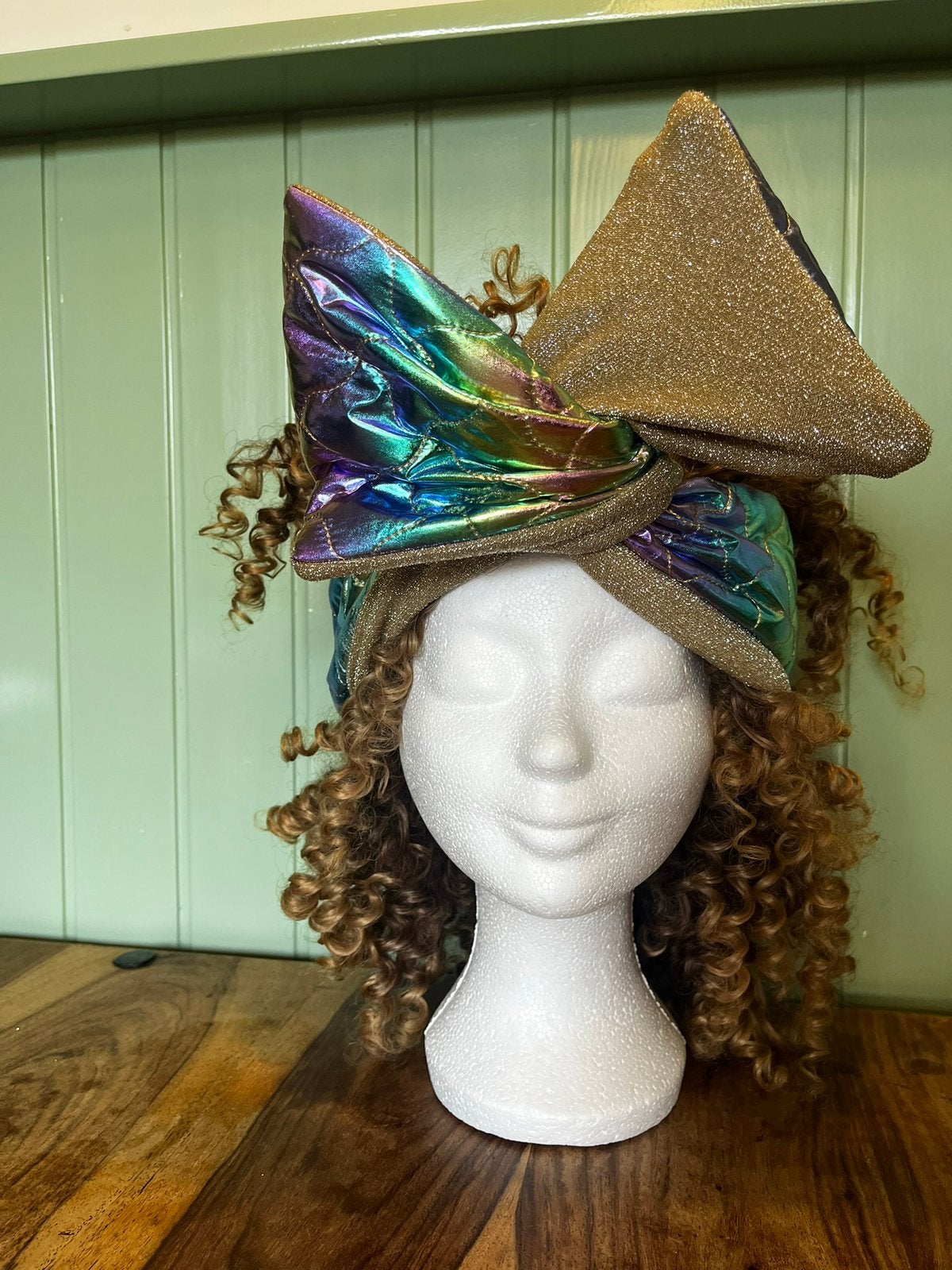Haarwrap. Unicorn met goud glitter, Ophalen of Verzenden, Zo goed als nieuw, One size fits all