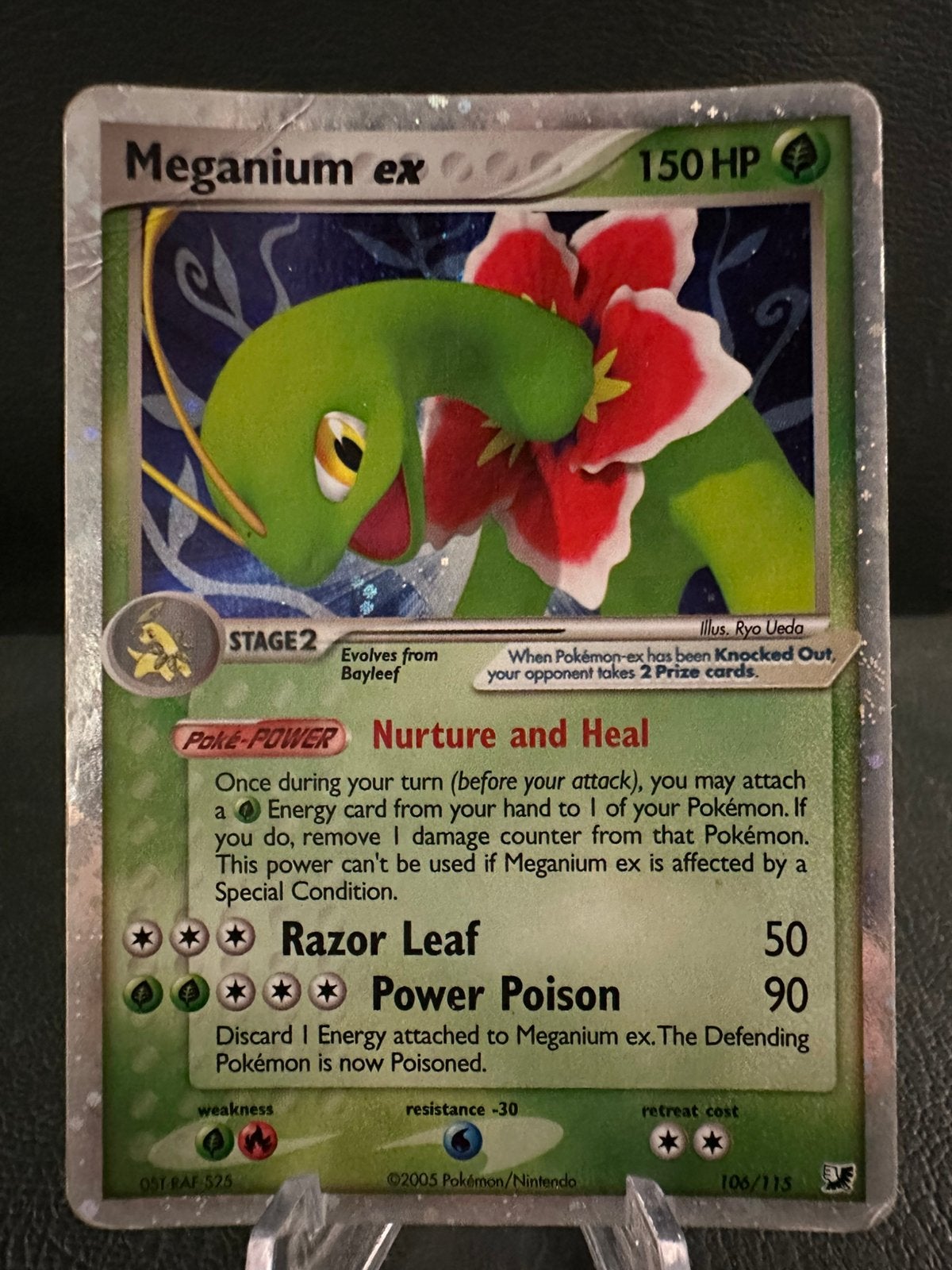 Pokemon unseen forces meganium ex 106/115, Ophalen of Verzenden, Gebruikt