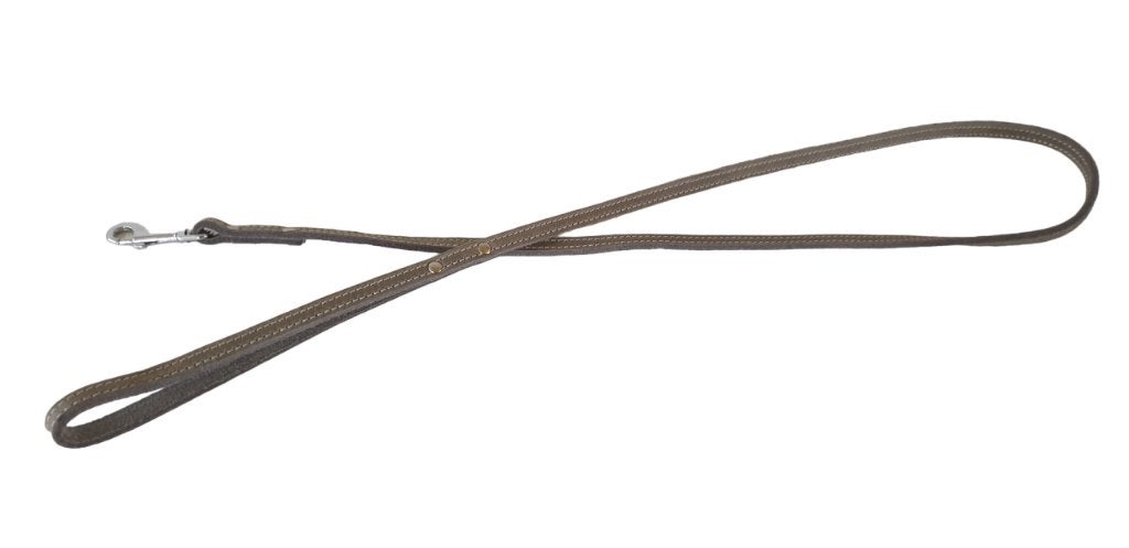 JACK AND VANILLA Hondenriem Gevet Leder Grijs 120 cm KOOPJE!, Dieren en Toebehoren, Ophalen of Verzenden, Nieuw, Hondenriem