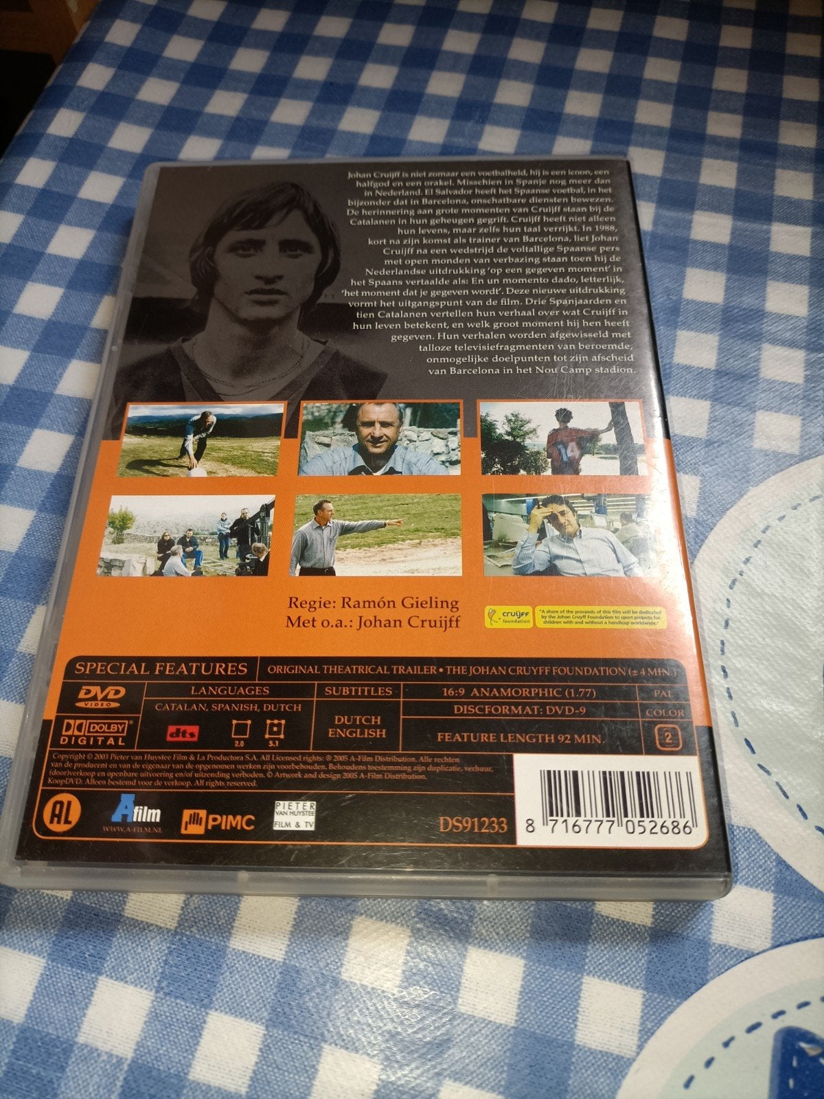 Dvd Johan Cruijff - 'en un moments dado', Alle leeftijden, Ophalen of Verzenden, Zo goed als nieuw, Cursus of Instructie