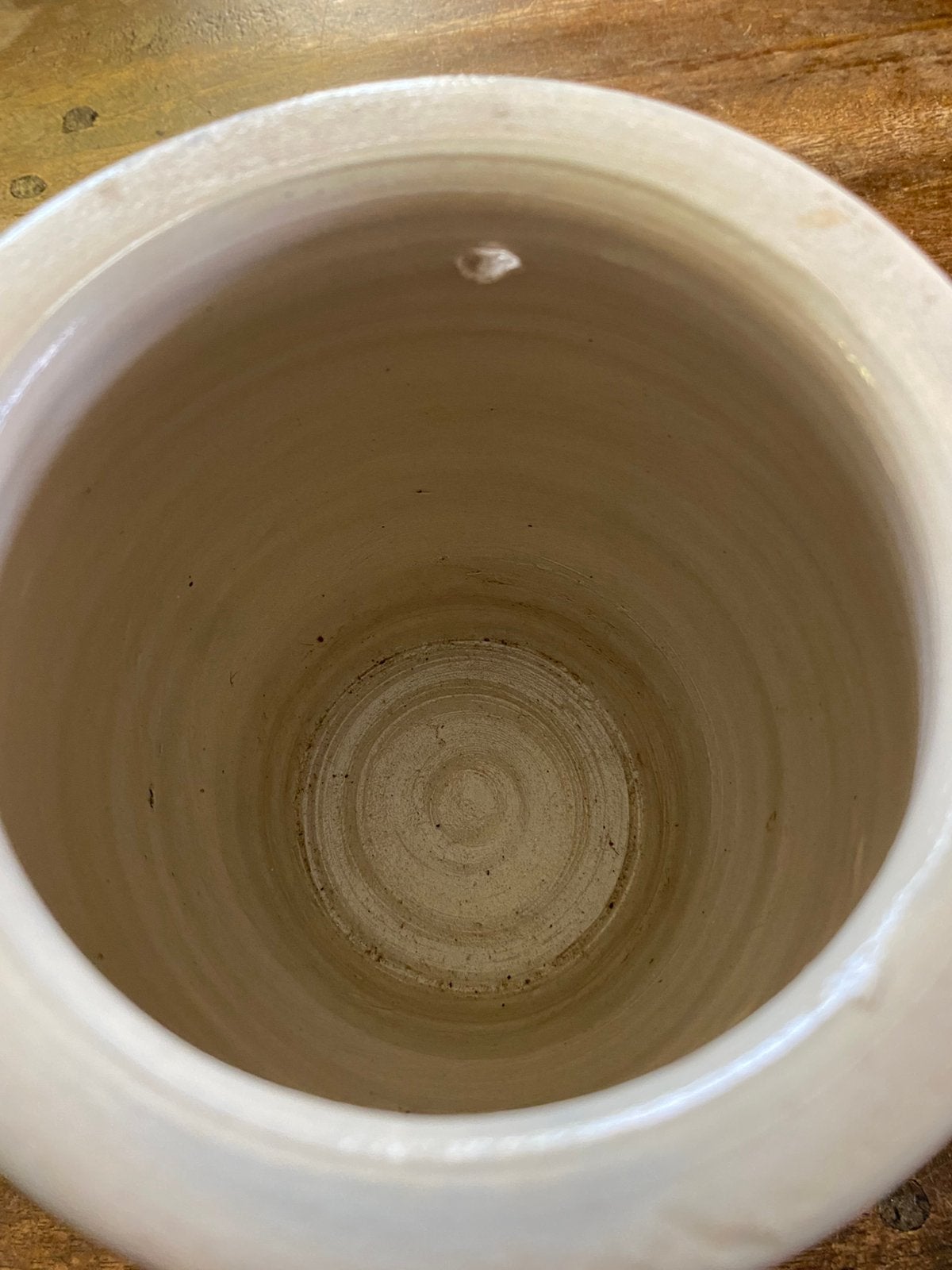 Zout pot, Rond, Ophalen of Verzenden, Zo goed als nieuw, Aardewerk