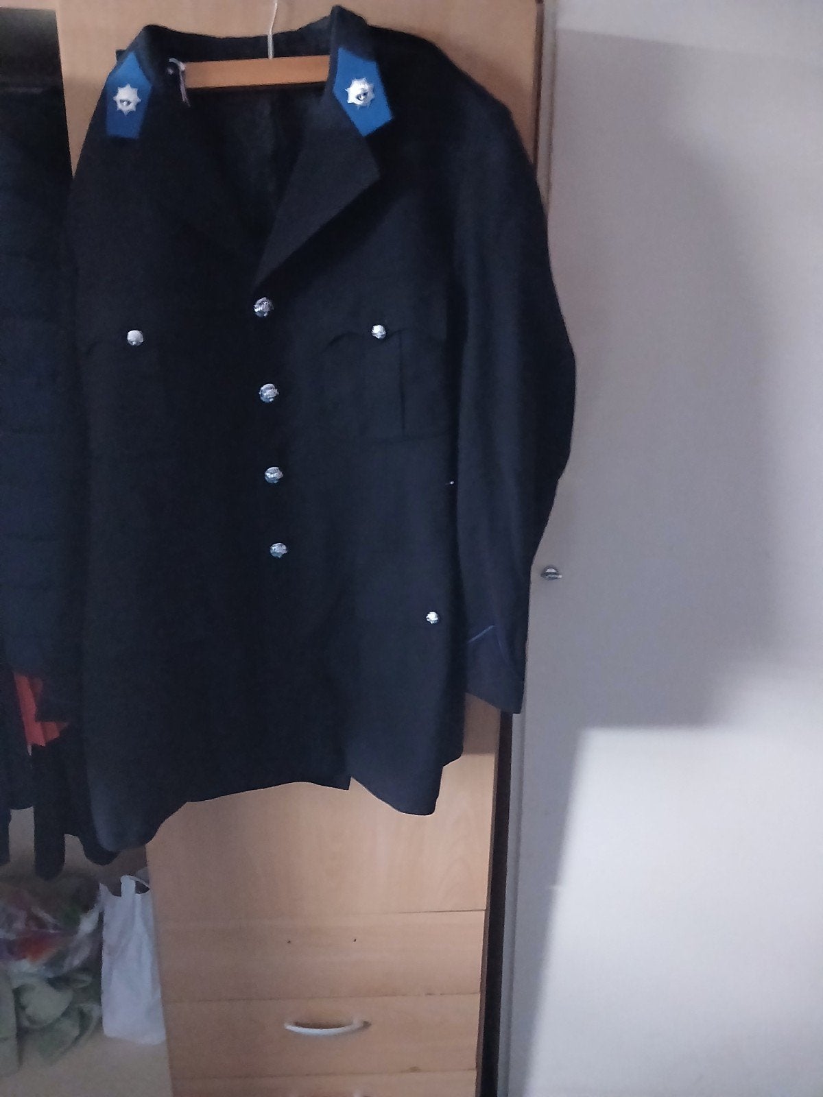 Politie jasje - Vintage uniform jas, Ophalen