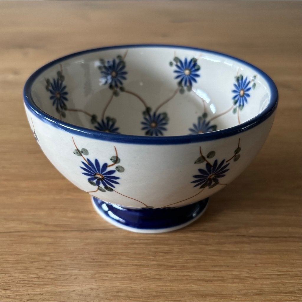 Bunzlau schaaltje op voet 14cm, Huis en Inrichting, Keuken | Servies, Overige merken, Keramiek, Landelijk/Boerenbont, Ophalen of Verzenden