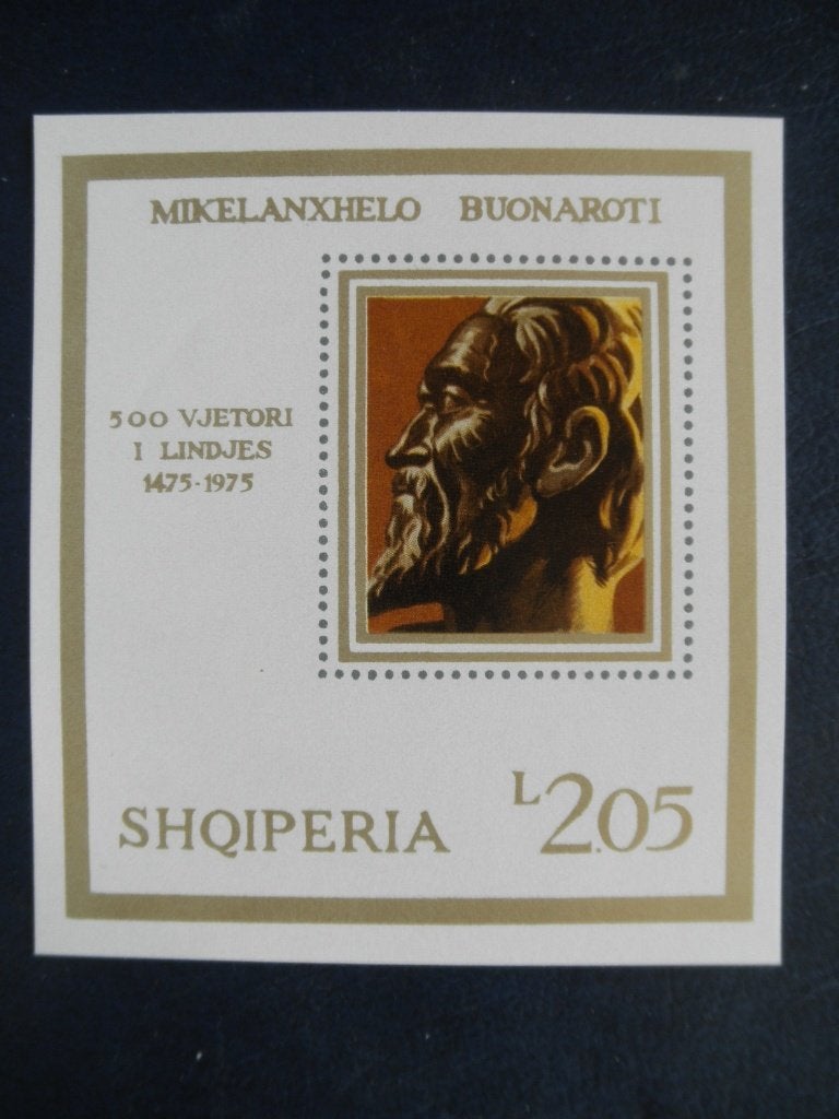 Postzegels Albanië 1975 Michelangelo - cw. € 3,50 postfris., Ophalen of Verzenden, Overige landen, Postfris