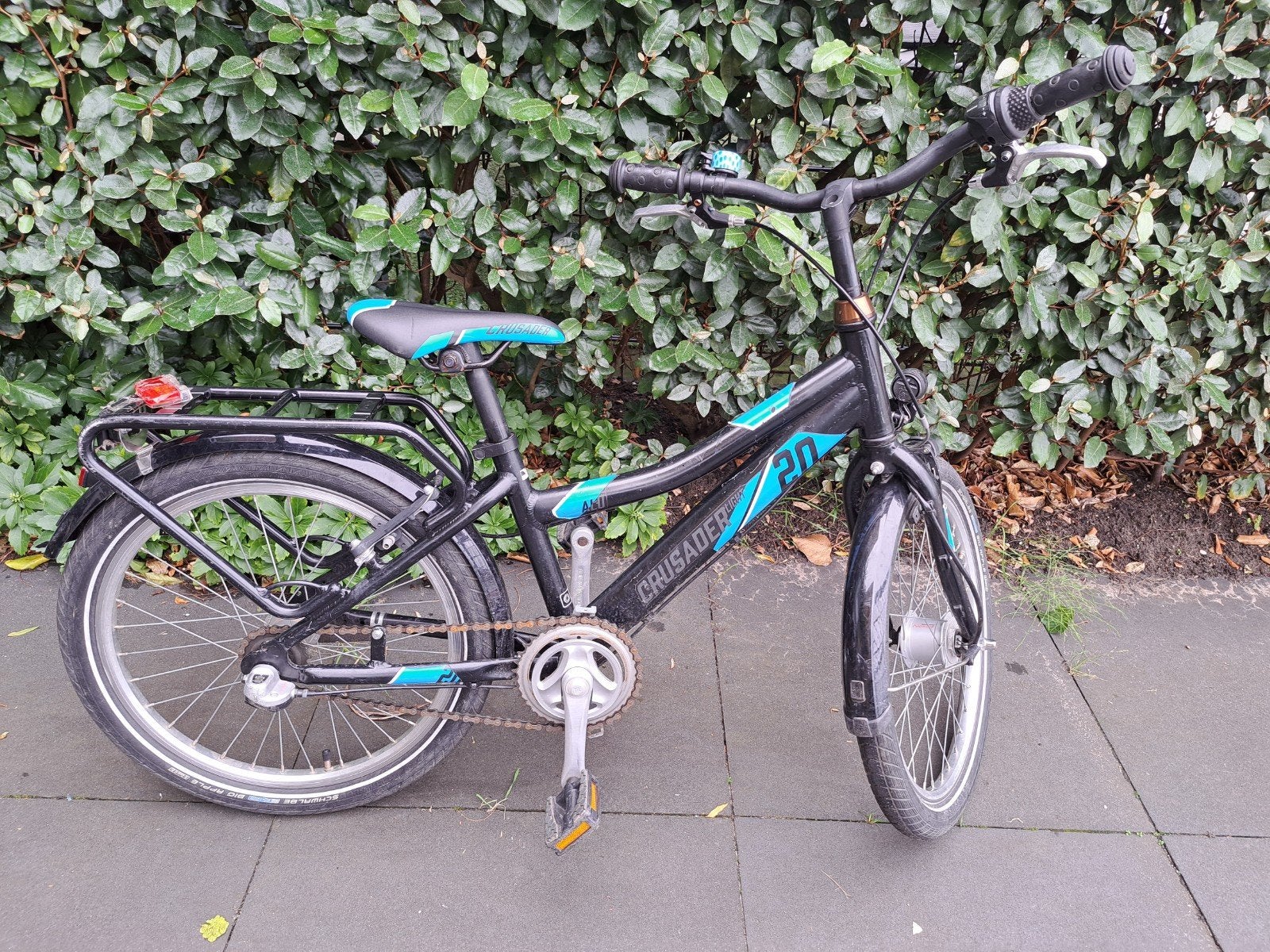 Puky Crusader Kinderfiets 20 inch - Zwart/Blauw, Fietsen en Brommers, Ophalen, Gebruikt, Puky Crusader, Terugtraprem