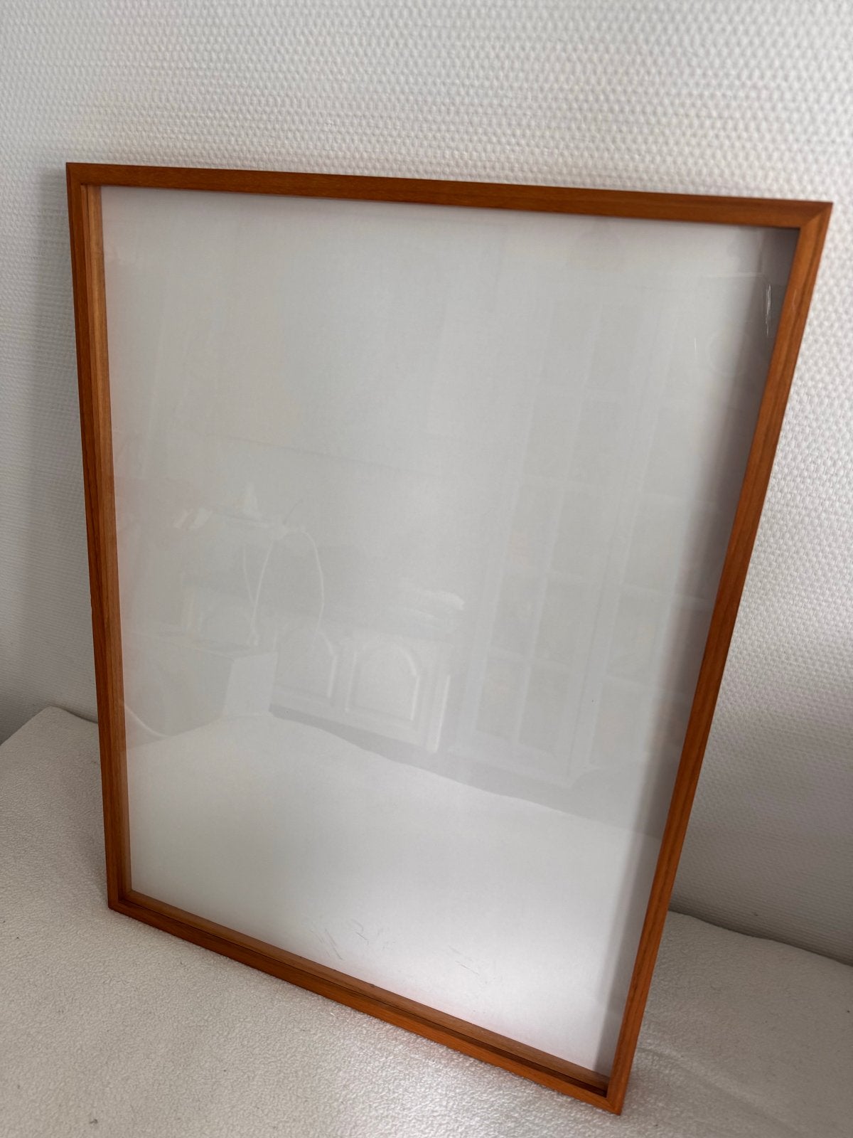 Houten fotolijst met museumglas, Ophalen, Minder dan 50 cm, 50 tot 75 cm, Zo goed als nieuw