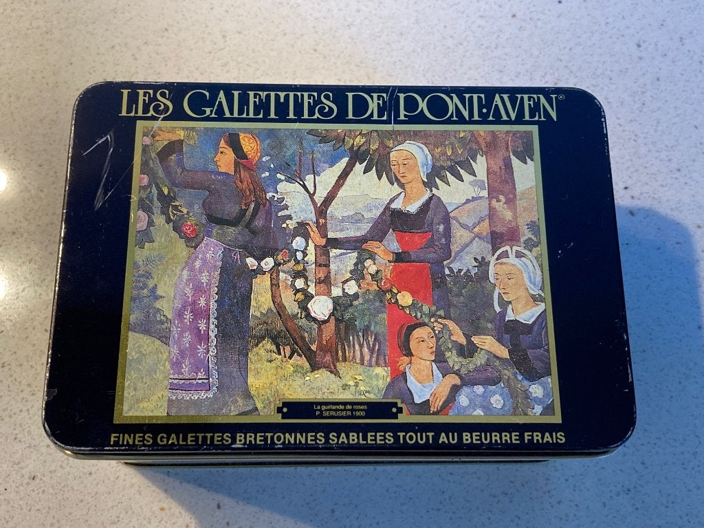 Blik van Franse fabrikant Biscuiterie Traou Mad (1995)., Ophalen of Verzenden, Gebruikt, Koek(jes), Overige merken
