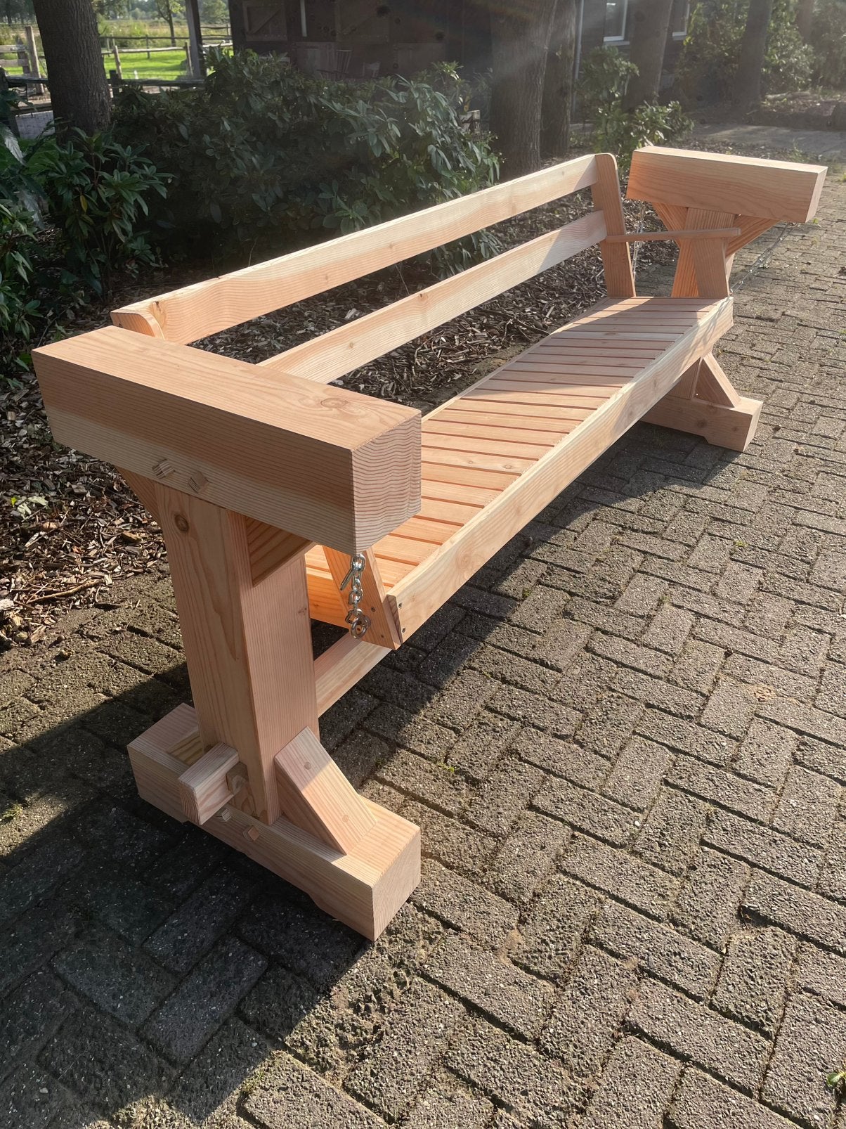 Schommelbank, Ophalen, Nieuw, Hout, Schommelbank