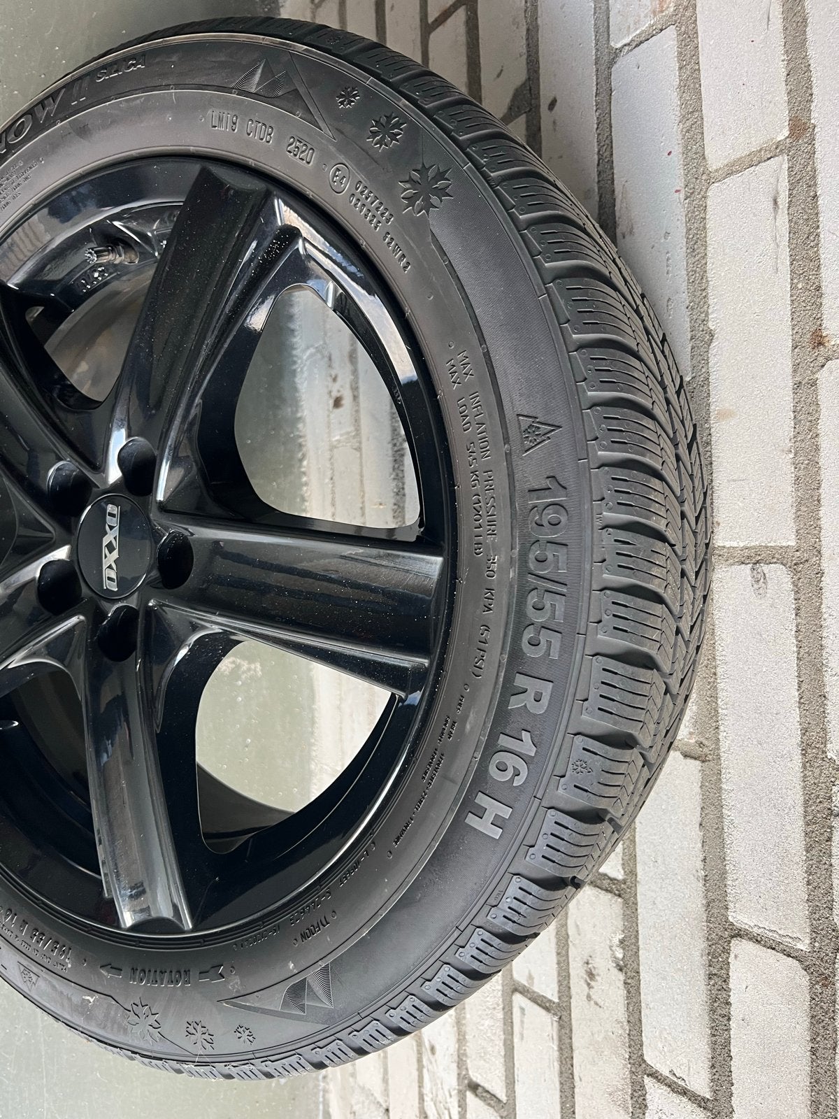 Toyota Yaris winterset 195/55 R16, Gebruikt, 16 inch, Banden en Velgen, Personenwagen