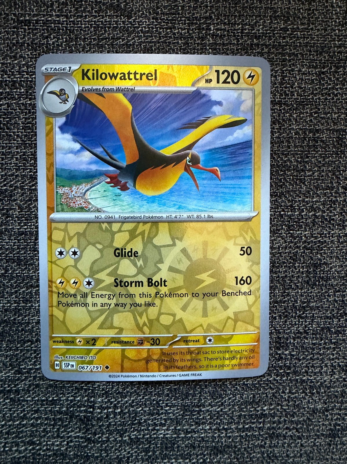Kilowattrel Pokémon kaart (067/191), Ophalen of Verzenden, Nieuw, Losse kaart