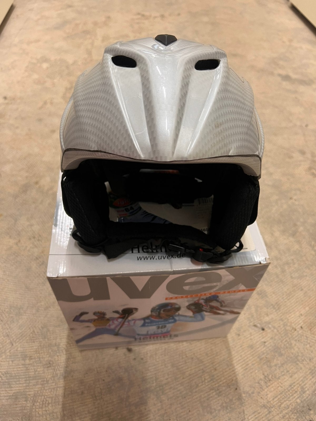 Uvex grijze ski helm, Ophalen of Verzenden, Minder dan 100 cm, Overige typen, Overige merken