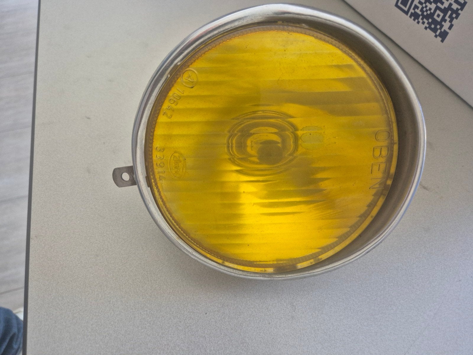 Zundapp Koplamp 517 - Geel Glas 150mm, Ophalen of Verzenden, Gebruikt, Koplamp