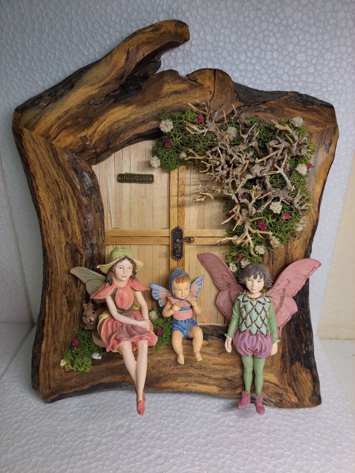 houten fotolijst met flowerfairy's, Ophalen of Verzenden