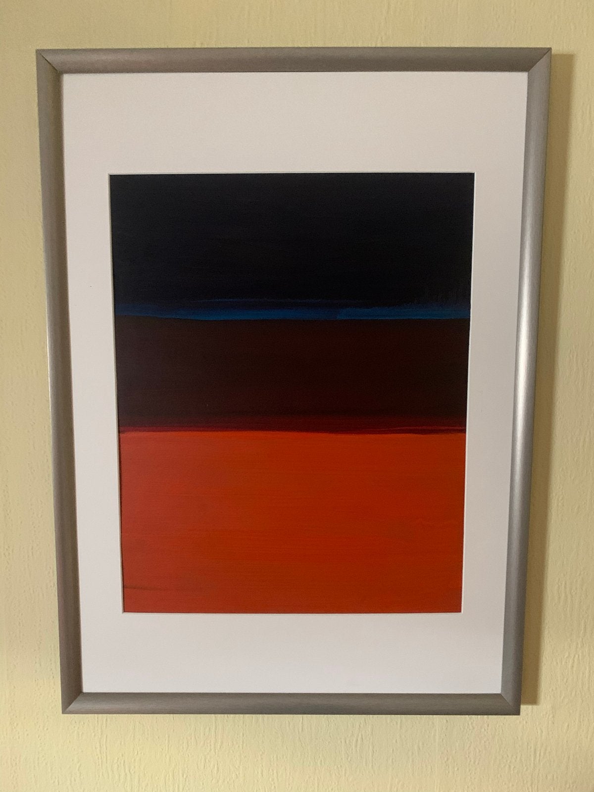 Abstract schilderij met warme en donkere tinten, Antiek en Kunst, Kunst | Schilderijen | Abstract, Verzenden