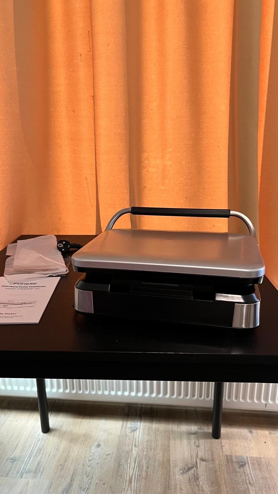 FOHERE Wafelijzer ST5403TE-GS – NIEUW / ONGEBRUIKT, Ophalen of Verzenden, Nieuw
