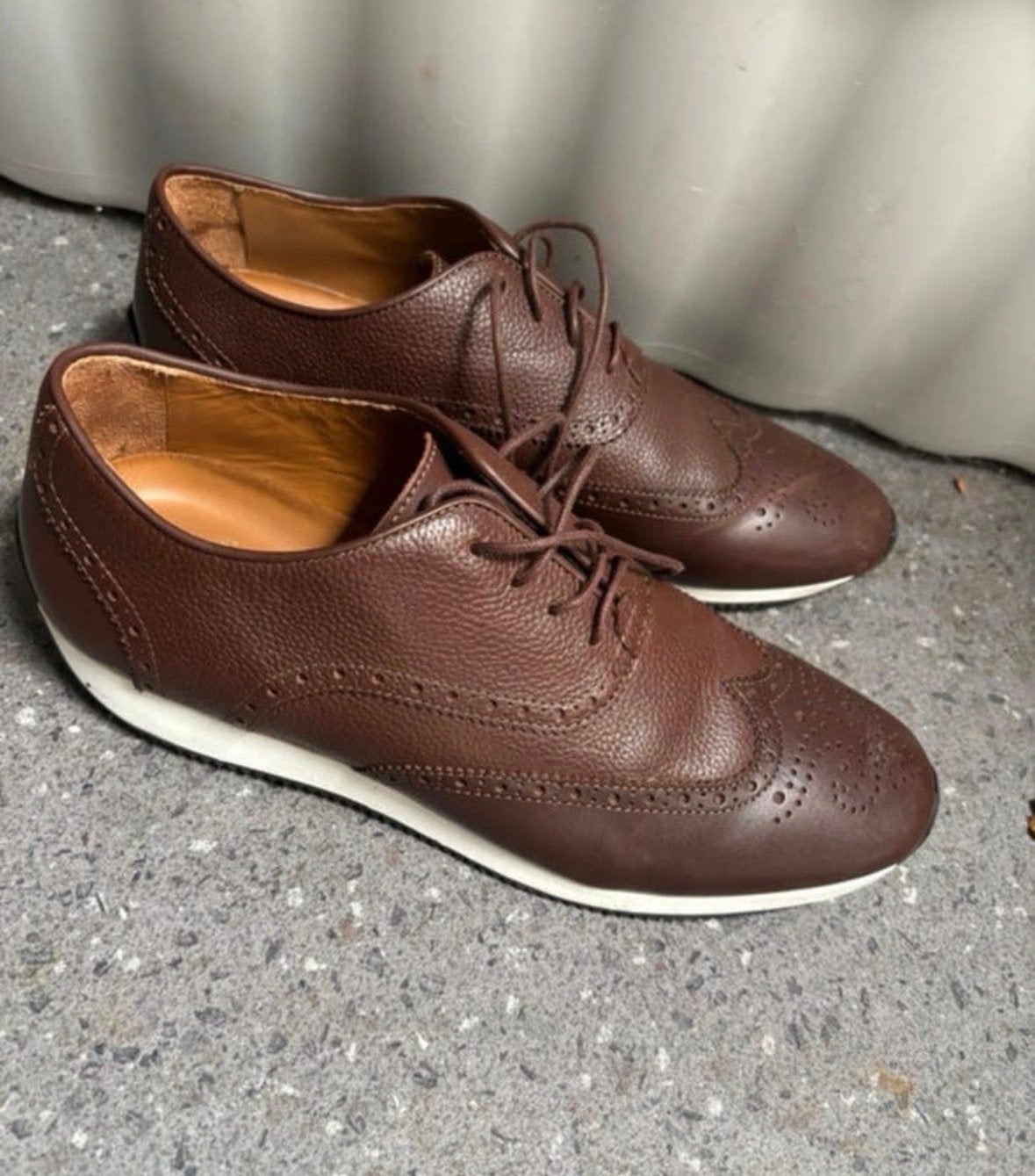 Massimo dutti bruine heren schoenen maat 42, Kleding | Dames, Ophalen of Verzenden, Gedragen, Bruin, Schoenen met lage hakken