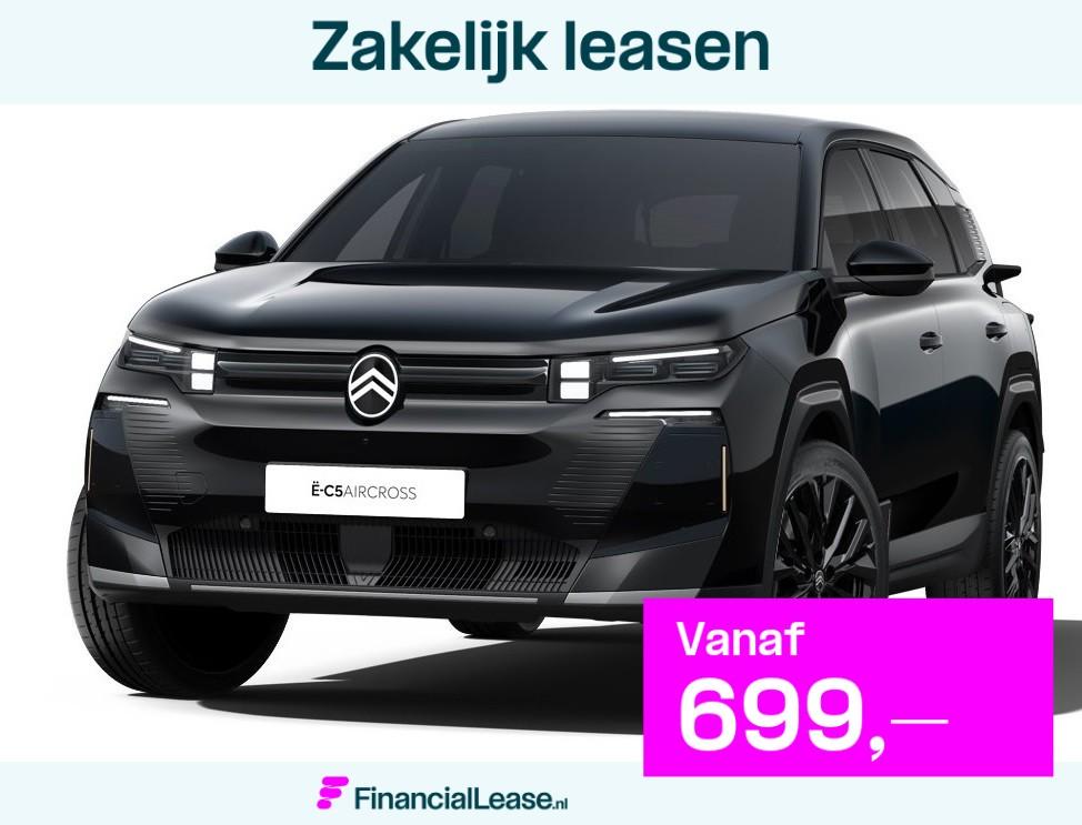 Citroën C5 Aircross Max Comfort Range 73 kWh NU IN DE SHOWR, Stof, C5 Aircross, 2084 kg, Zwart