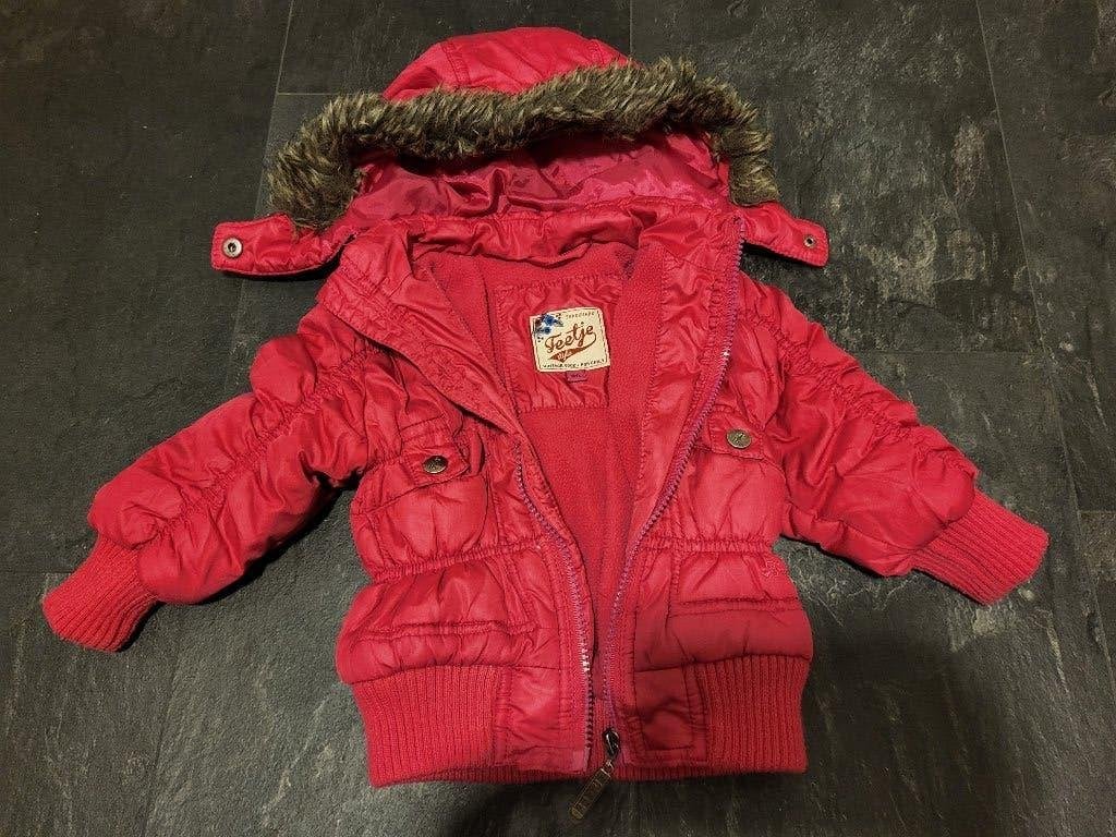roze winterjas van Feetje, maat 80, Ophalen, Gebruikt, Meisje, Feetje