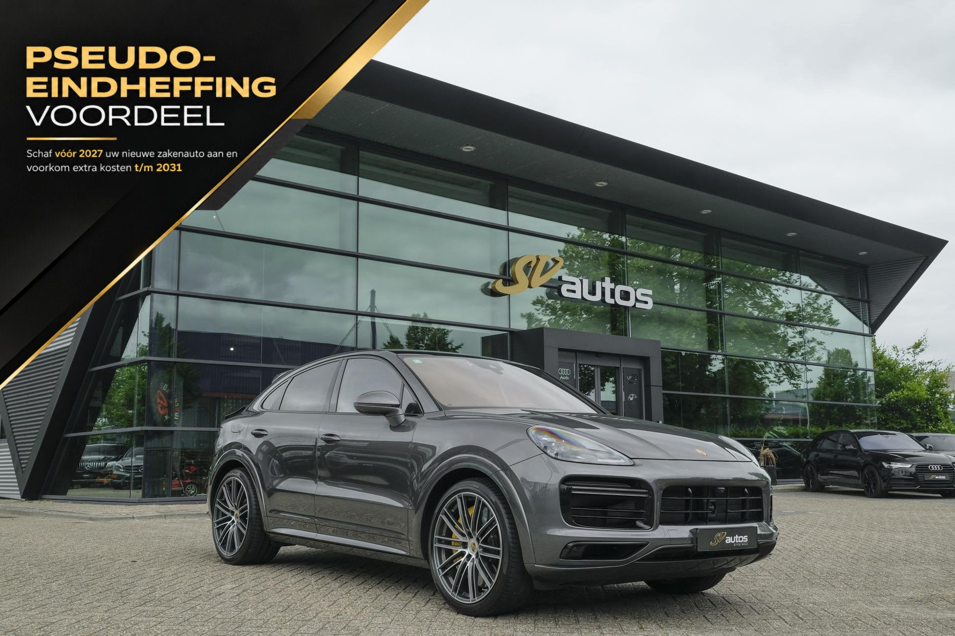 Porsche Cayenne Coupé 4.0 V8 Turbo S 680pk E-Hybrid Panoram, Auto's, Automaat, Cayenne, 14 kWh, Gebruikt