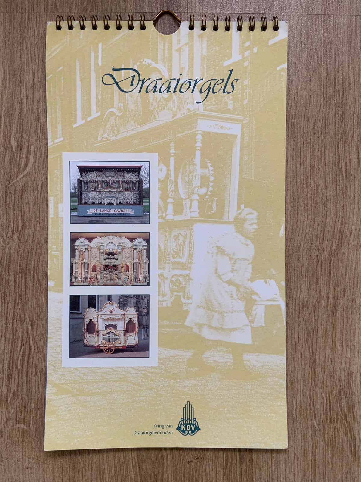 Kalender verjaardagskalender draaiorgels, Diversen, Kalenders, Ophalen of Verzenden, Maandkalender, Zo goed als nieuw
