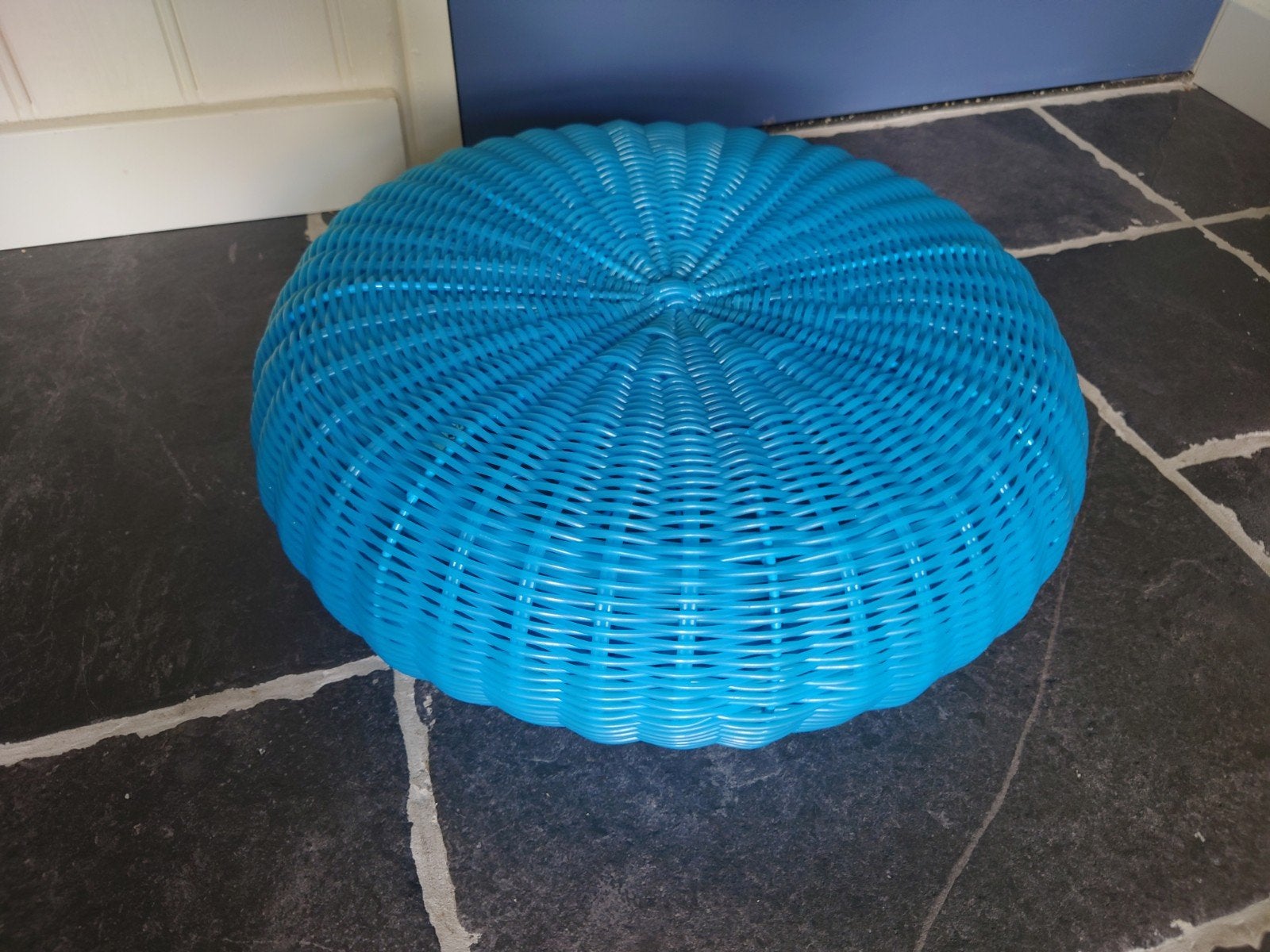 Vintage IKEA - Sävö Hocker - Monika Mulder, sublieme staat!, Rond, Minder dan 50 cm, Ophalen of Verzenden, Zo goed als nieuw