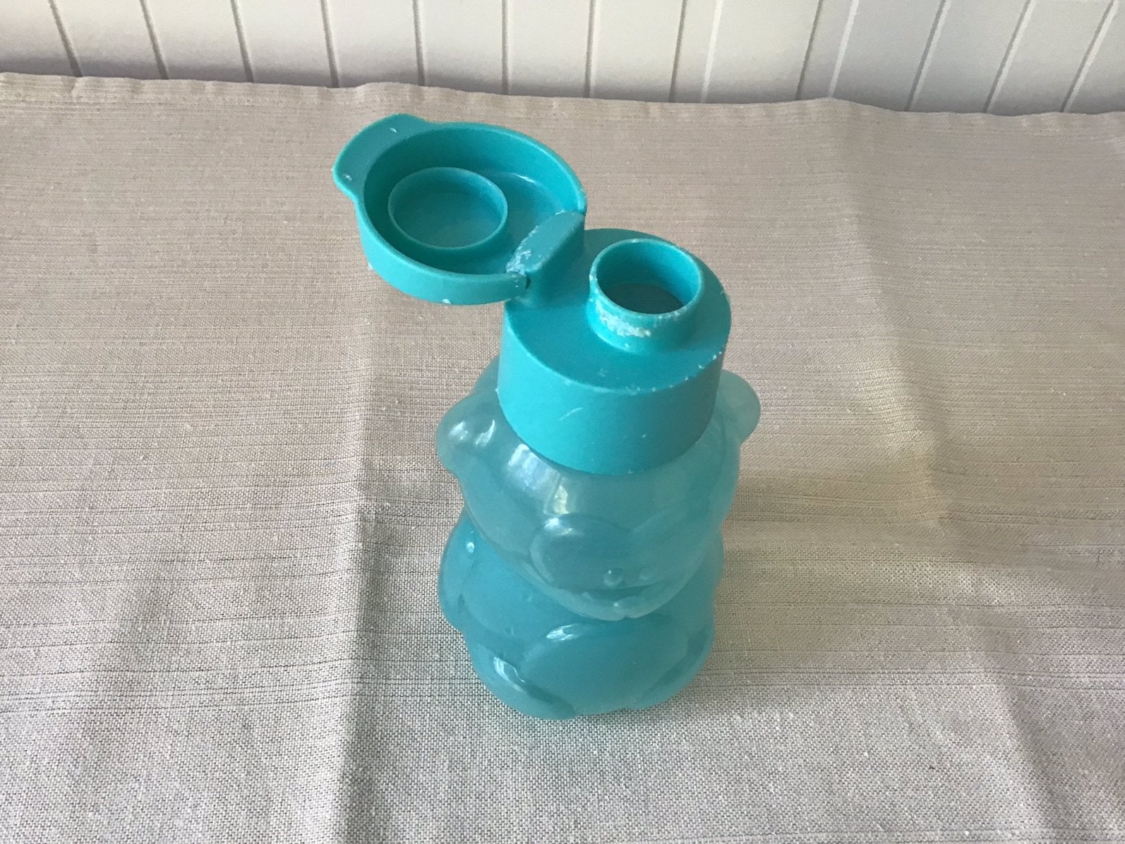 Ecofles 350 ml., Gebruikt, BPA-vrij, Blauw, Ophalen of Verzenden