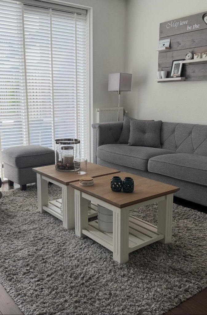 Salontafeltje, Huis en Inrichting, Tafels | Salontafels, Ophalen, Gebruikt, 50 tot 100 cm, Vierkant