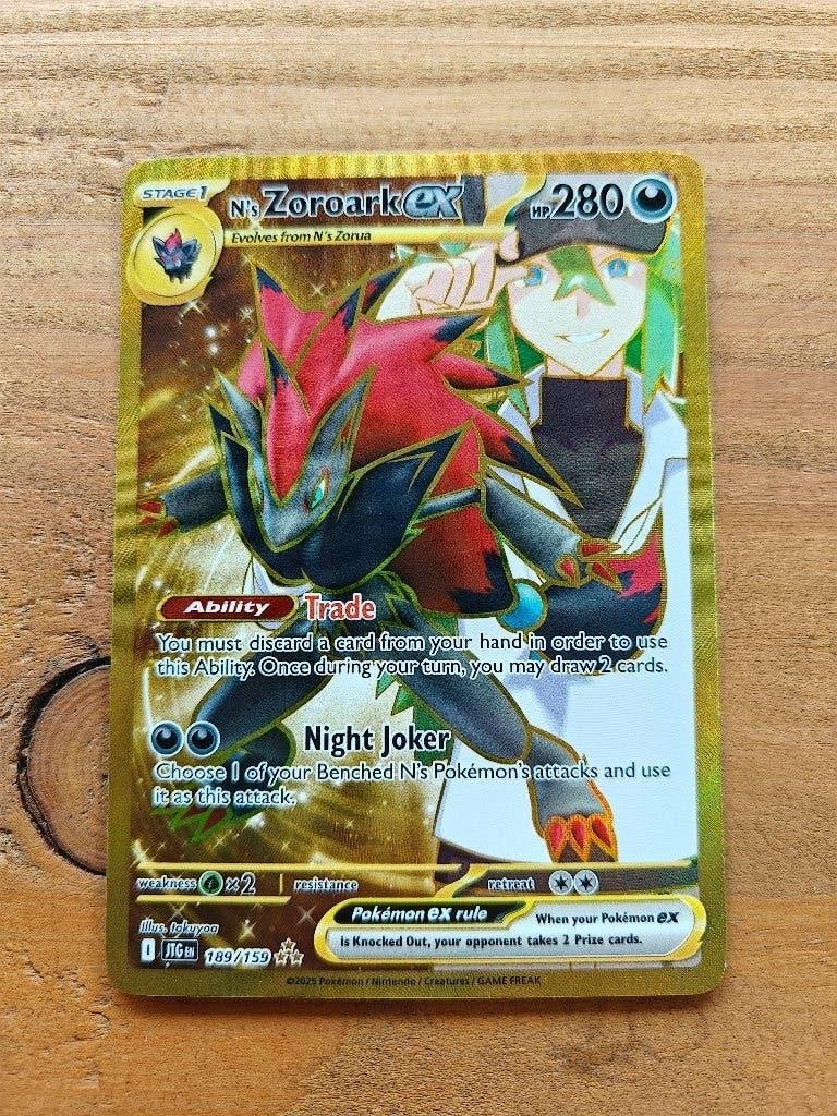 N's Zoroark ex 189/159 - Journey Together - Pokémon EN, Ophalen of Verzenden, Nieuw, Losse kaart