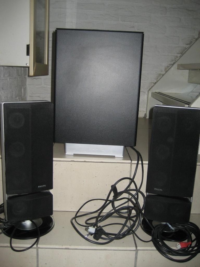 Philips set boombox centerspeakers, Ophalen of Verzenden, Zo goed als nieuw, Overige merken