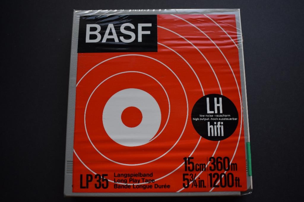 4x BASF LP 35 Long Play Reel Tape 15cm / 36 - NOS SEALED BOX, Ophalen of Verzenden, Bandrecorder