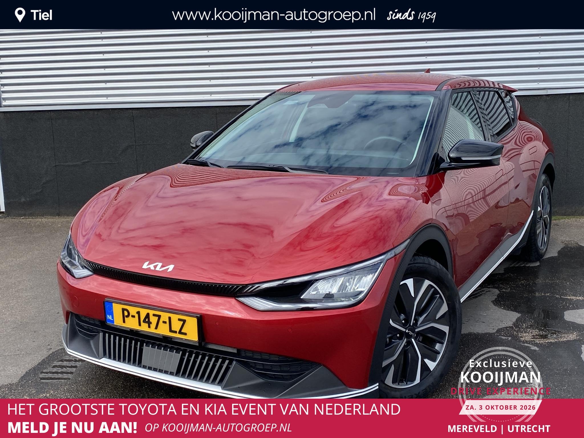 Kia EV6 Air 58 kWh Navigatie, dodehoekdetectie, stoel- & stu