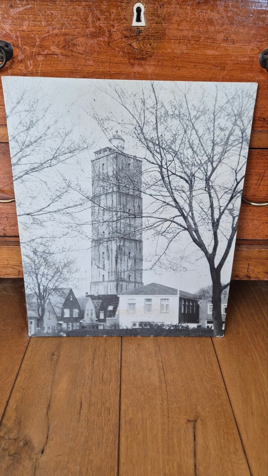 Oude foto 1973 Brandaris Terschelling, Antiek en Kunst, Ophalen of Verzenden, Stad- en Dorpsgezichten