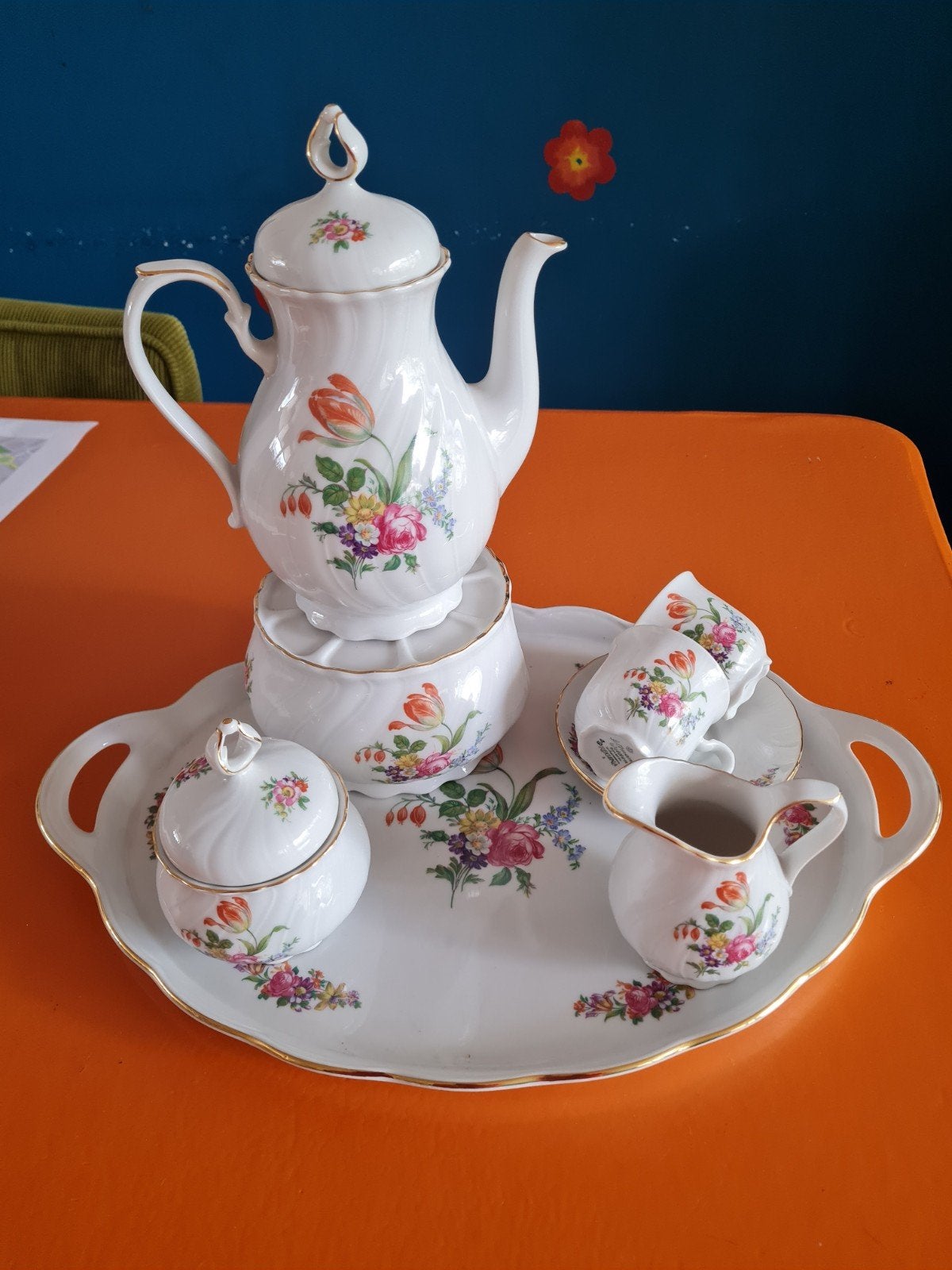 Vintage Selbmann Weiden Regina Bavaria Koffieservies, Ophalen