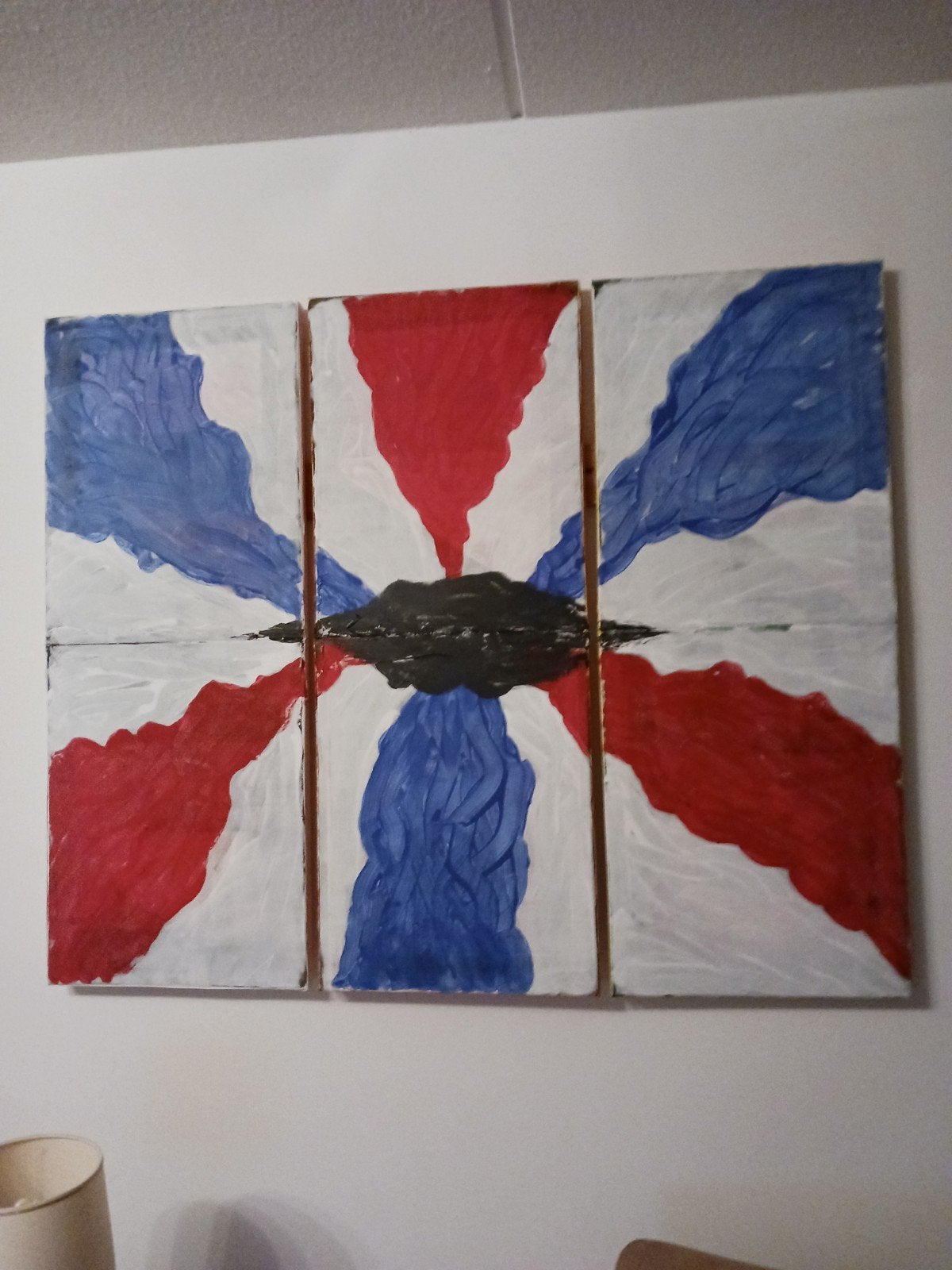 Abstract schilderij, Ophalen