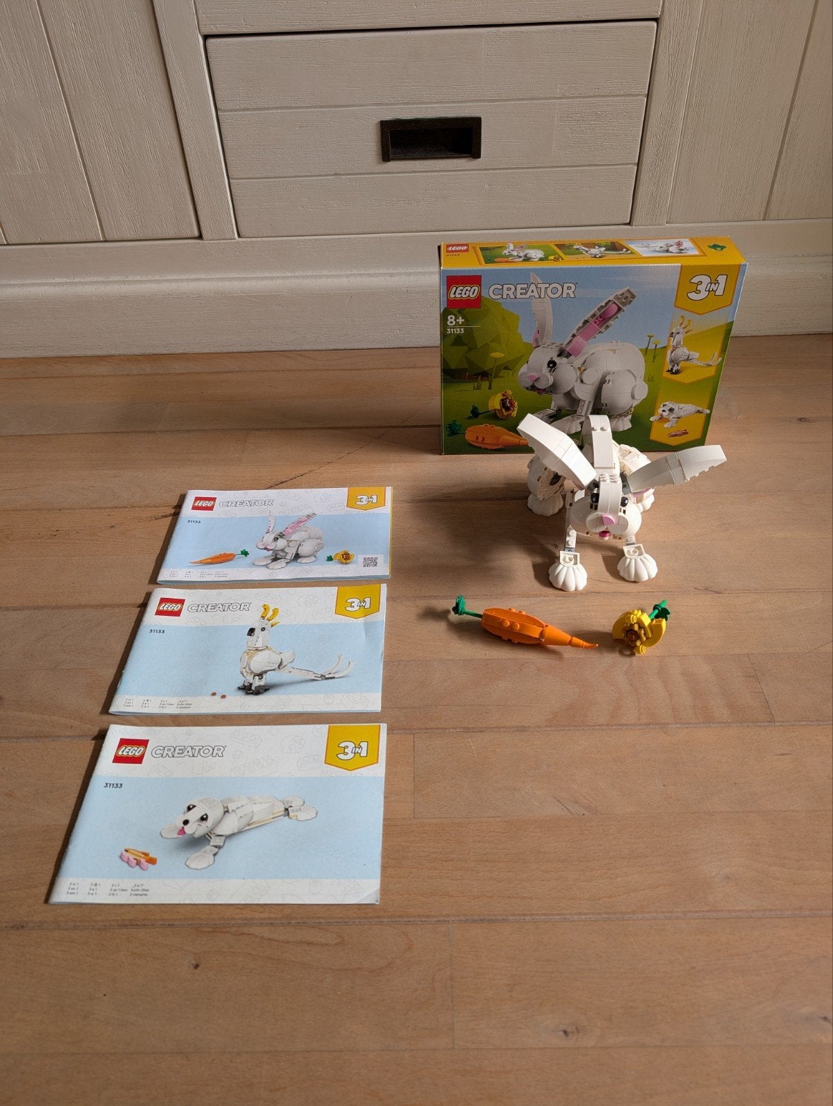 LEGO Creator 3-in-1 Wit Konijn (31133), Ophalen of Verzenden, Zo goed als nieuw