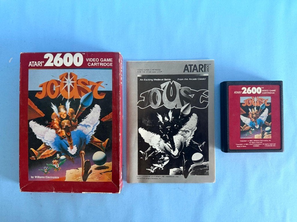 Joust (Atari 2600) *Red Edition*, Spelcomputers en Games, Gebruikt, 1 speler, Racen en Vliegen, Ophalen of Verzenden