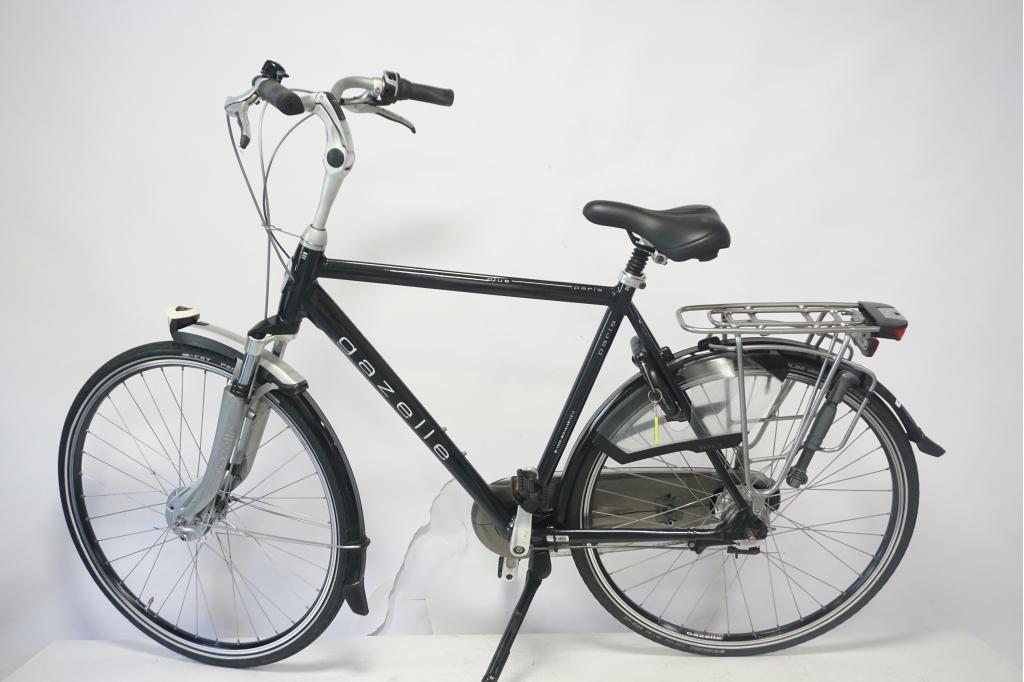 Refurbished Gazelle Paris Plus Zwart 57cm - Herenfiets, Fietsen en Brommers, Fietsen | Heren | Herenfietsen, Niet ingevuld, PON