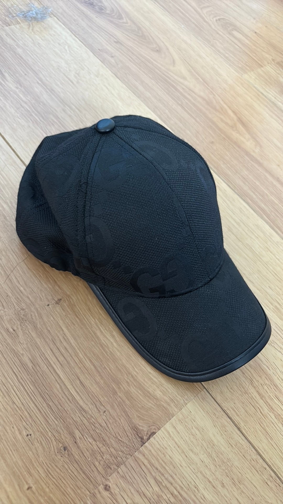 Gucci cap black, Verzenden, Zo goed als nieuw, One size fits all, Pet