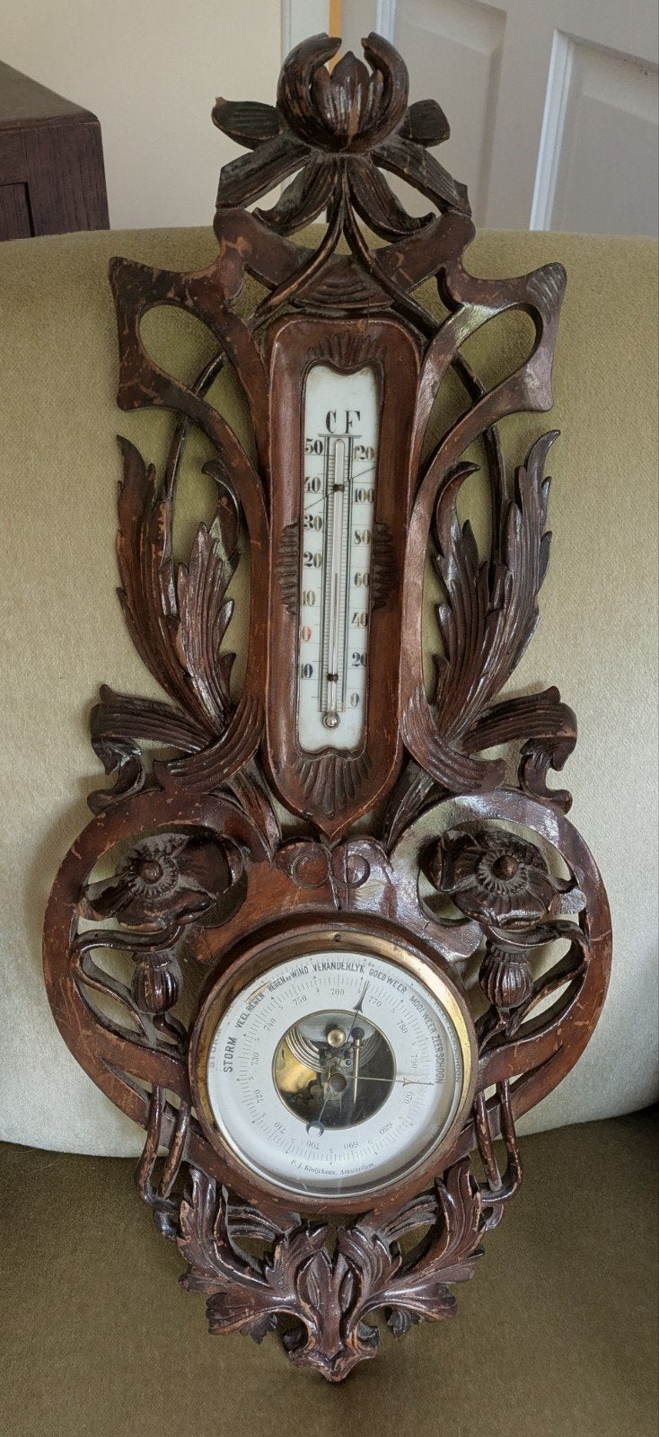 Antieke barometer, Ophalen of Verzenden