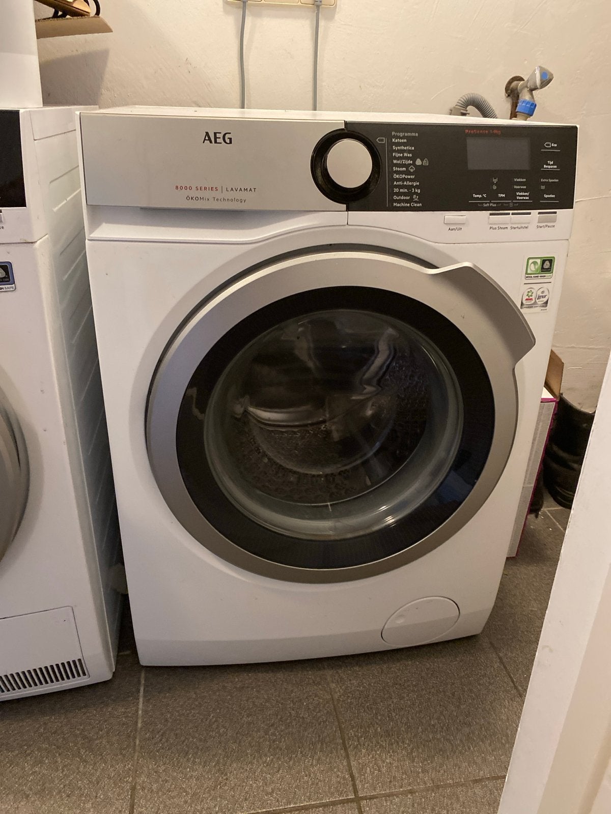 AEG 8000 Serie Lavamat ÖKOMix Wasmachine, Ophalen, Gebruikt, 8 tot 10 kg, 1600 toeren of meer