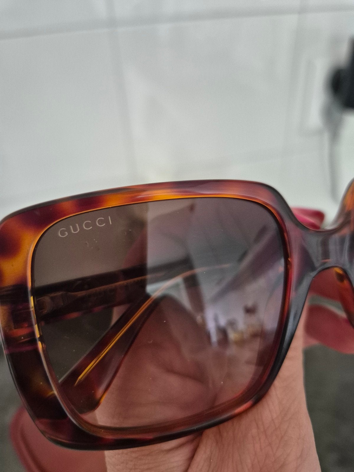 Cucci zonnelbril, Sieraden, Tassen en Uiterlijk, Zonnebrillen en Brillen | Dames, Ophalen of Verzenden, Zo goed als nieuw, Bril