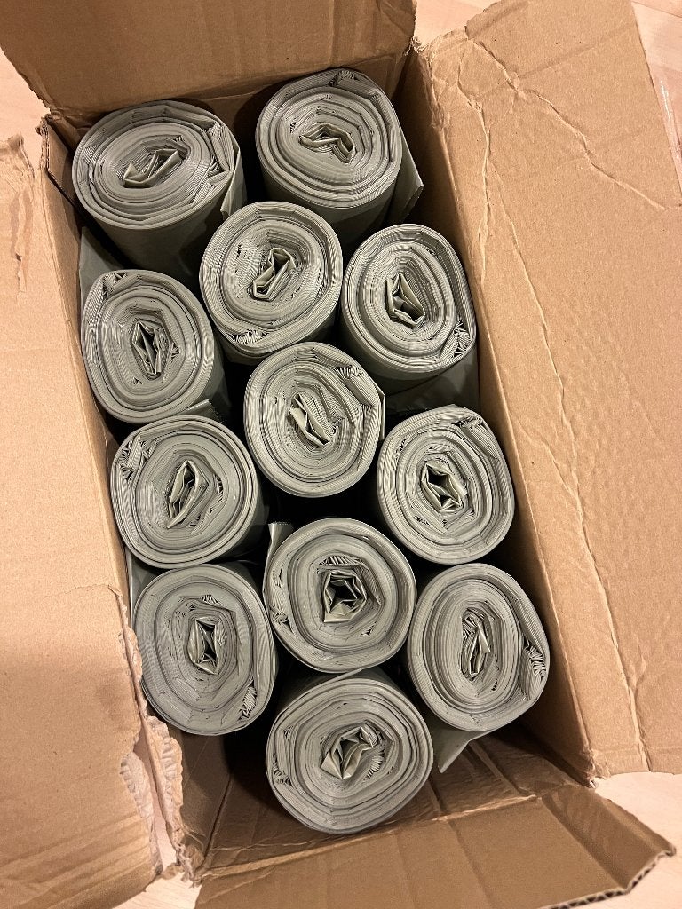 400 liter LDPE zakken transparant, 12 rollen x 7 stuks, 100 cm of meer, 60 cm of meer, Overige typen, Nieuw