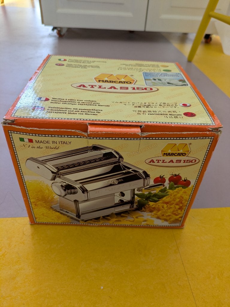 Marcato Atlas 150 Pastamachine, Verzenden, Zilver, Zo goed als nieuw, Metaal