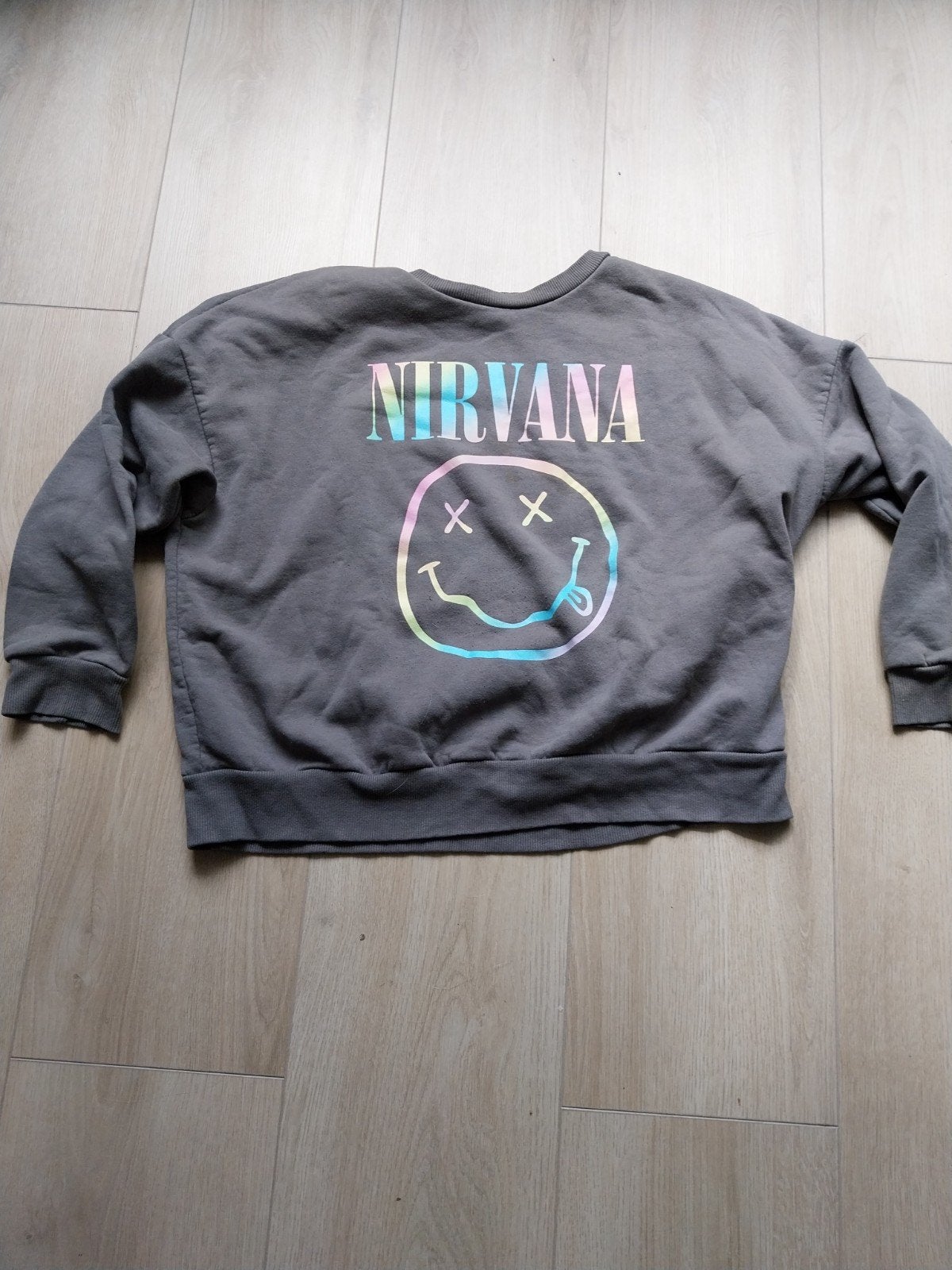 Nirvana grijze trui, Ophalen of Verzenden, Zo goed als nieuw, Maat 46/48 (XL) of groter, Grijs