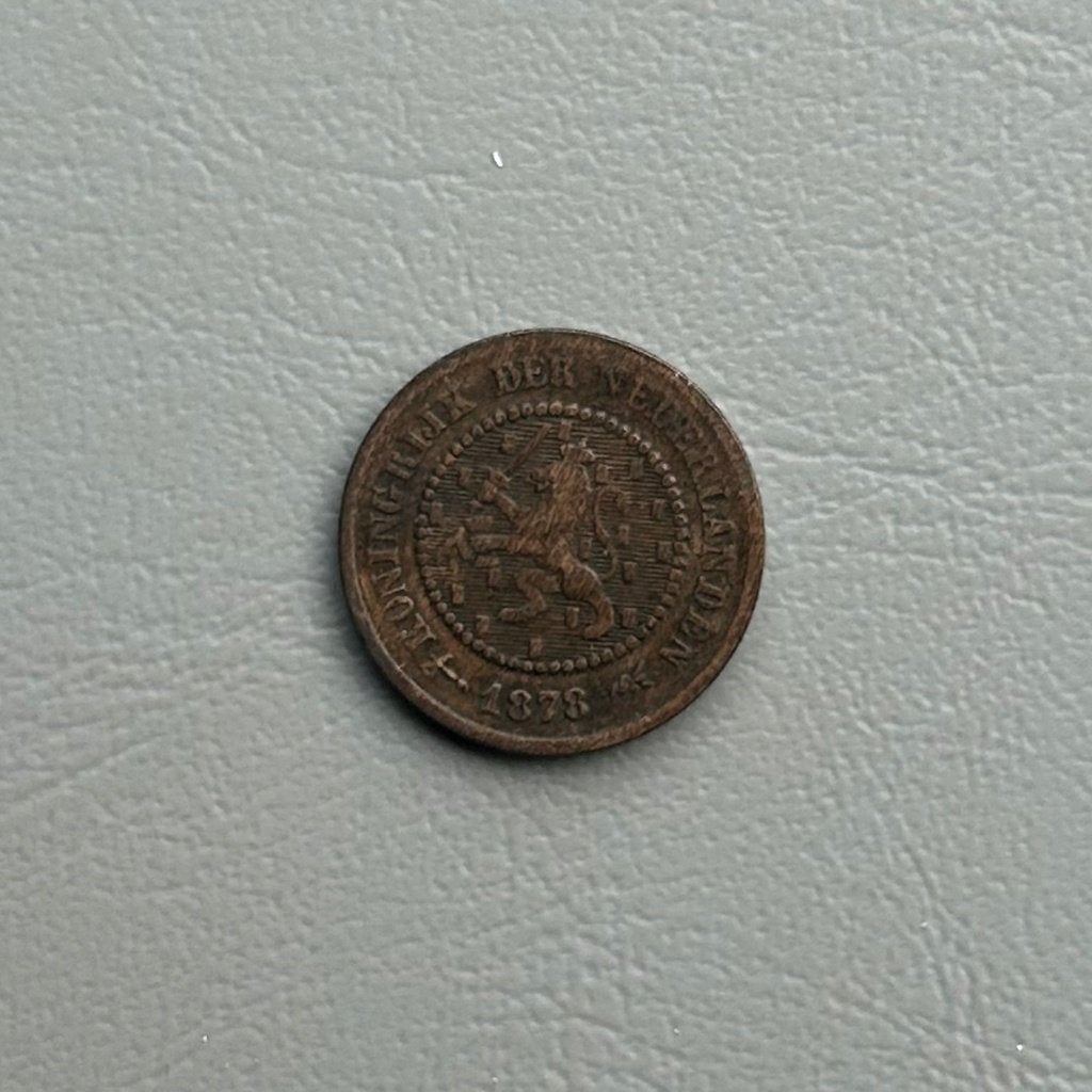 1/2 cent 1878, Postzegels en Munten, Munten | Nederland, Ophalen of Verzenden, Koning Willem III, 1 cent